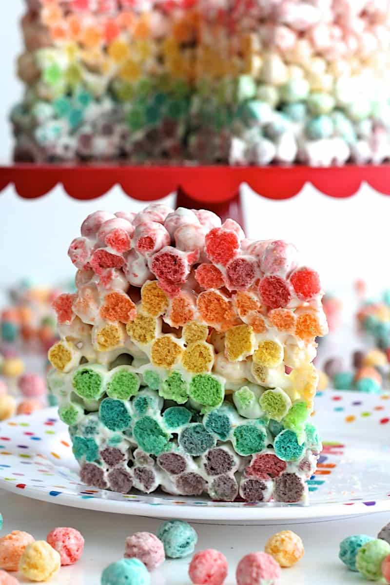 Rainbow Cereal Cake