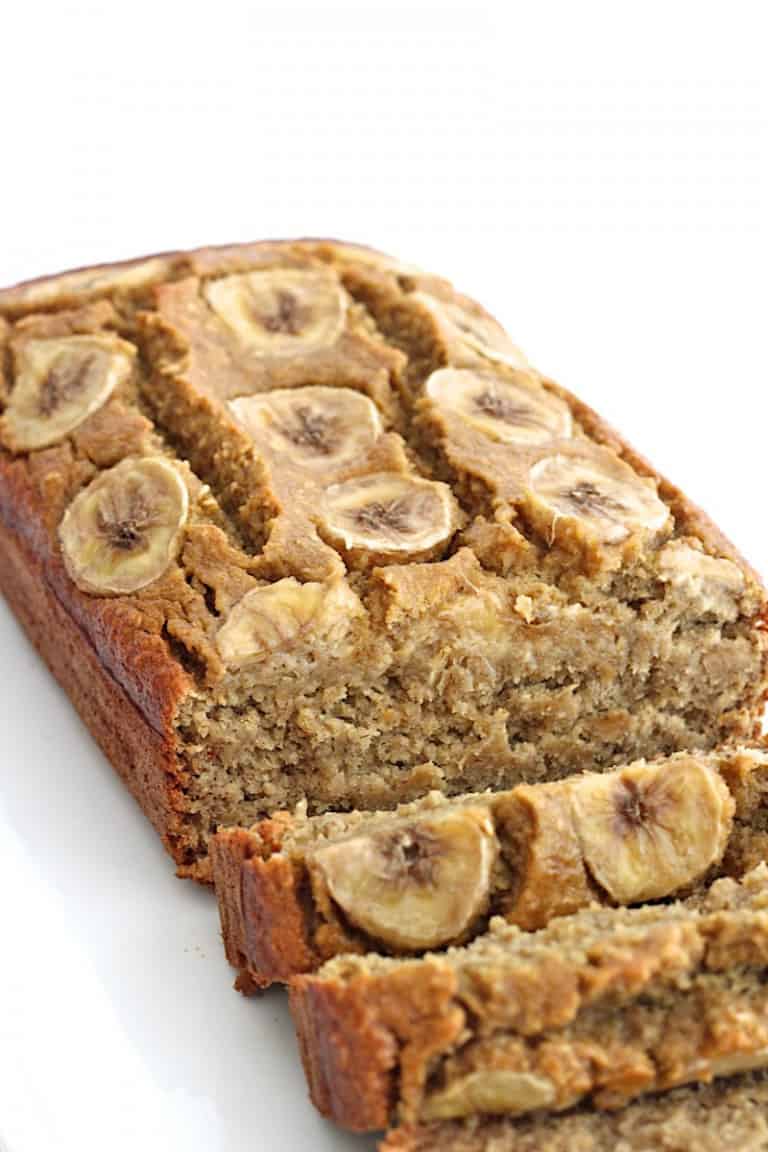 Healthy 5-Ingredient Flourless Banana Bread - The BakerMama