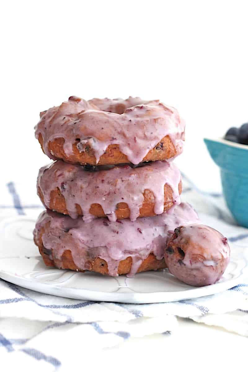 Blueberry Donuts - The BakerMama