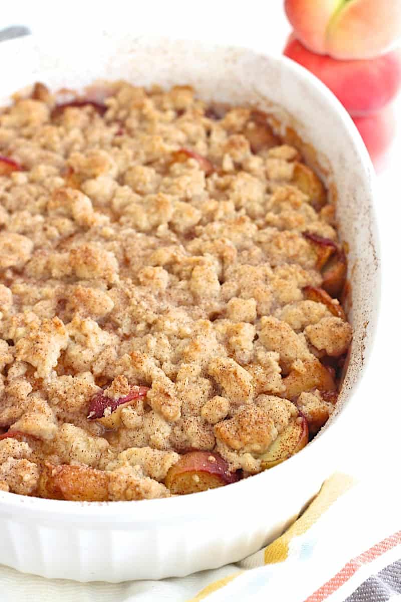 Snickerdoodle Peach Cobbler