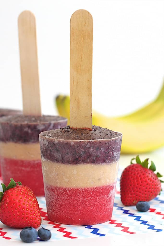 3-Ingredient Patriotic Fruit Pops