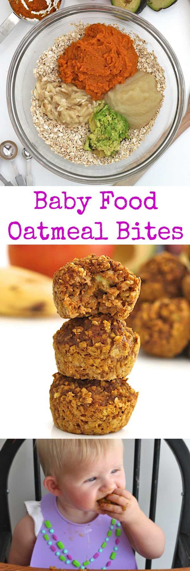 Baby Food Oatmeal Bites