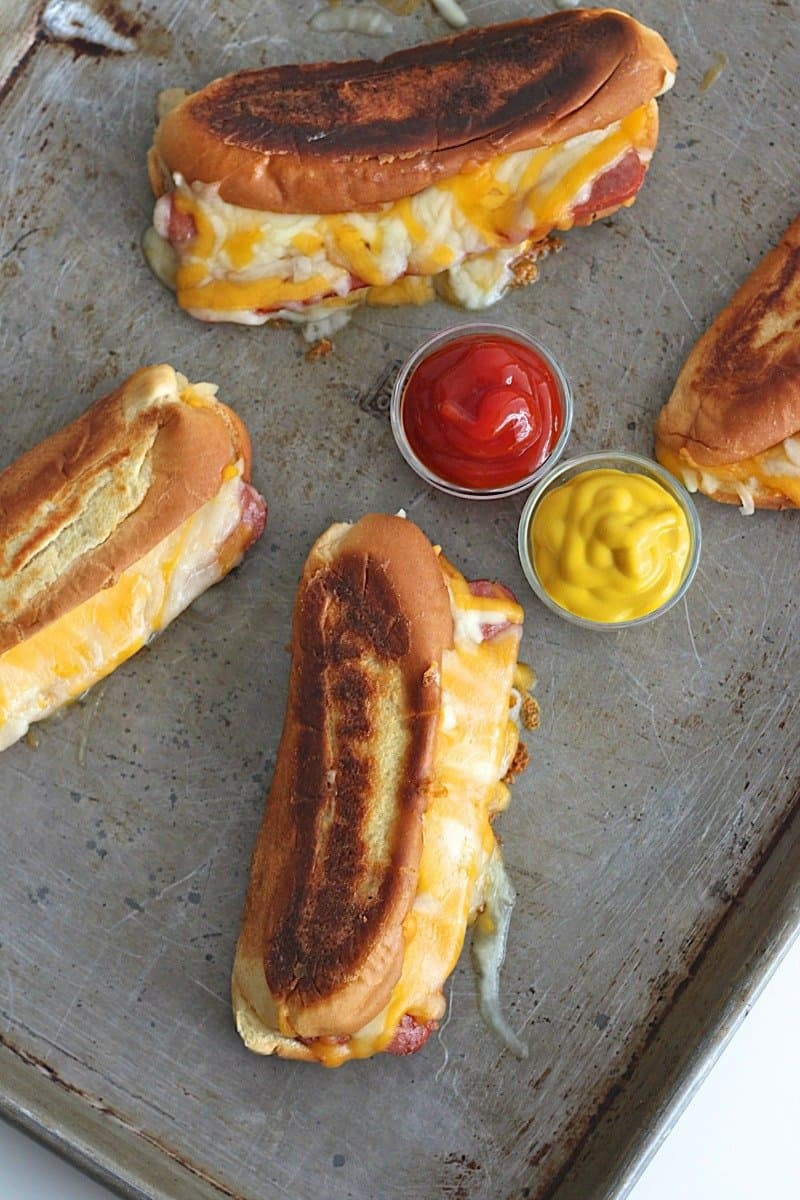 Grilled Cheese Hot Dogs