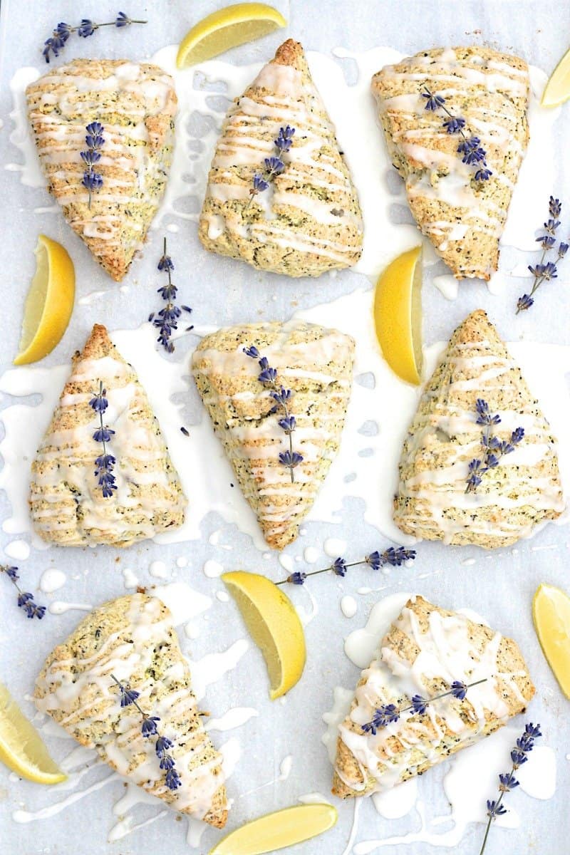 Lemon Lavender Poppy Seed Scones