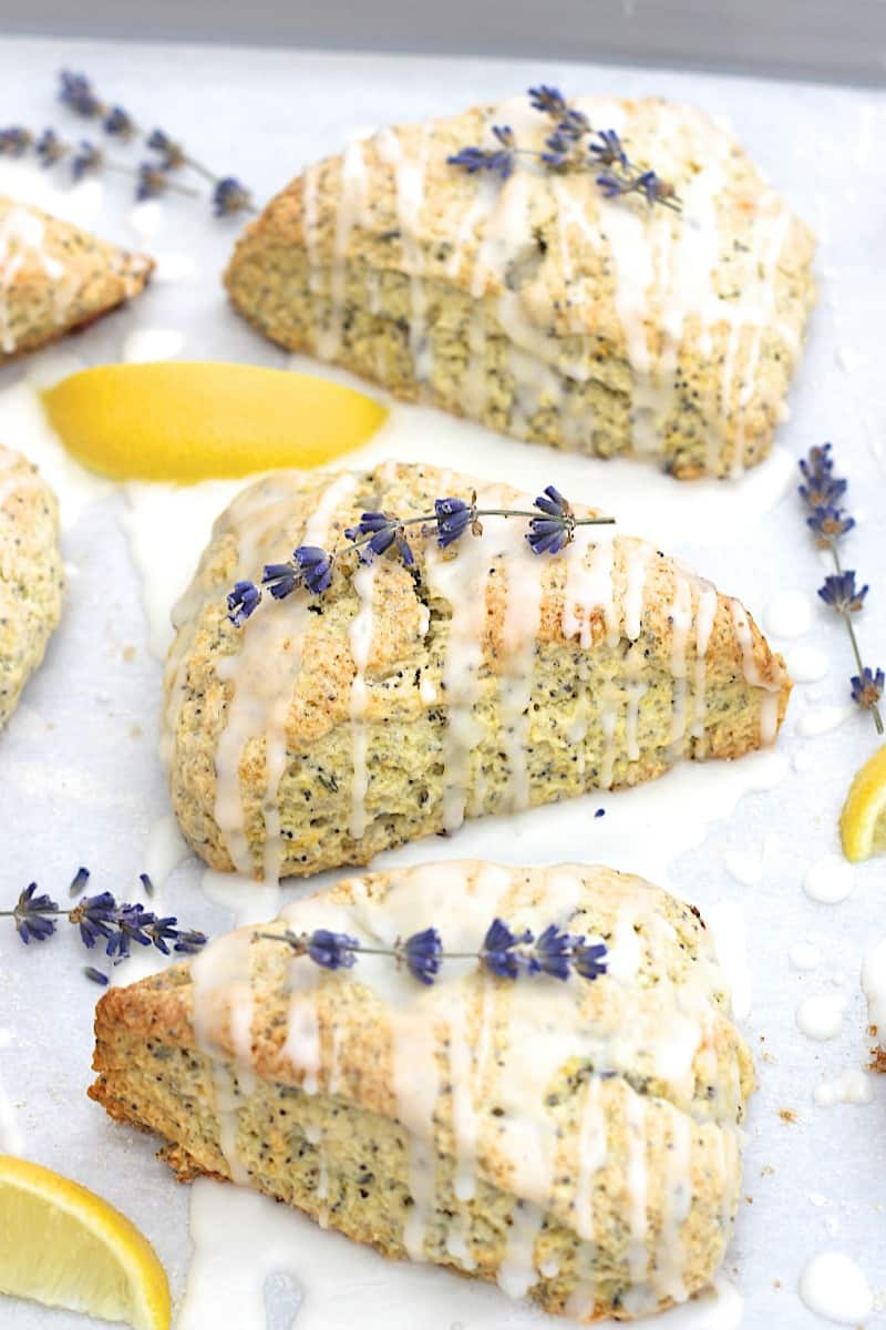 Lemon Lavender Poppy Seed Scones