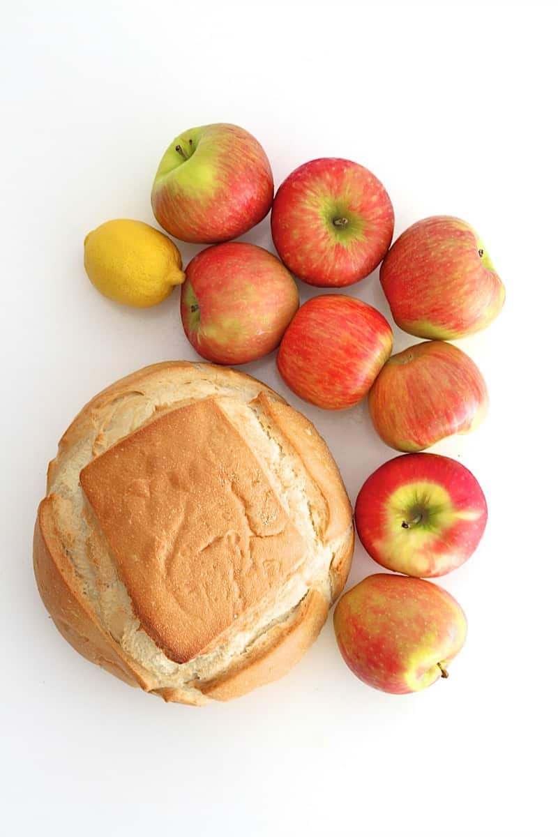 Apple Pie in a Bread Bowl