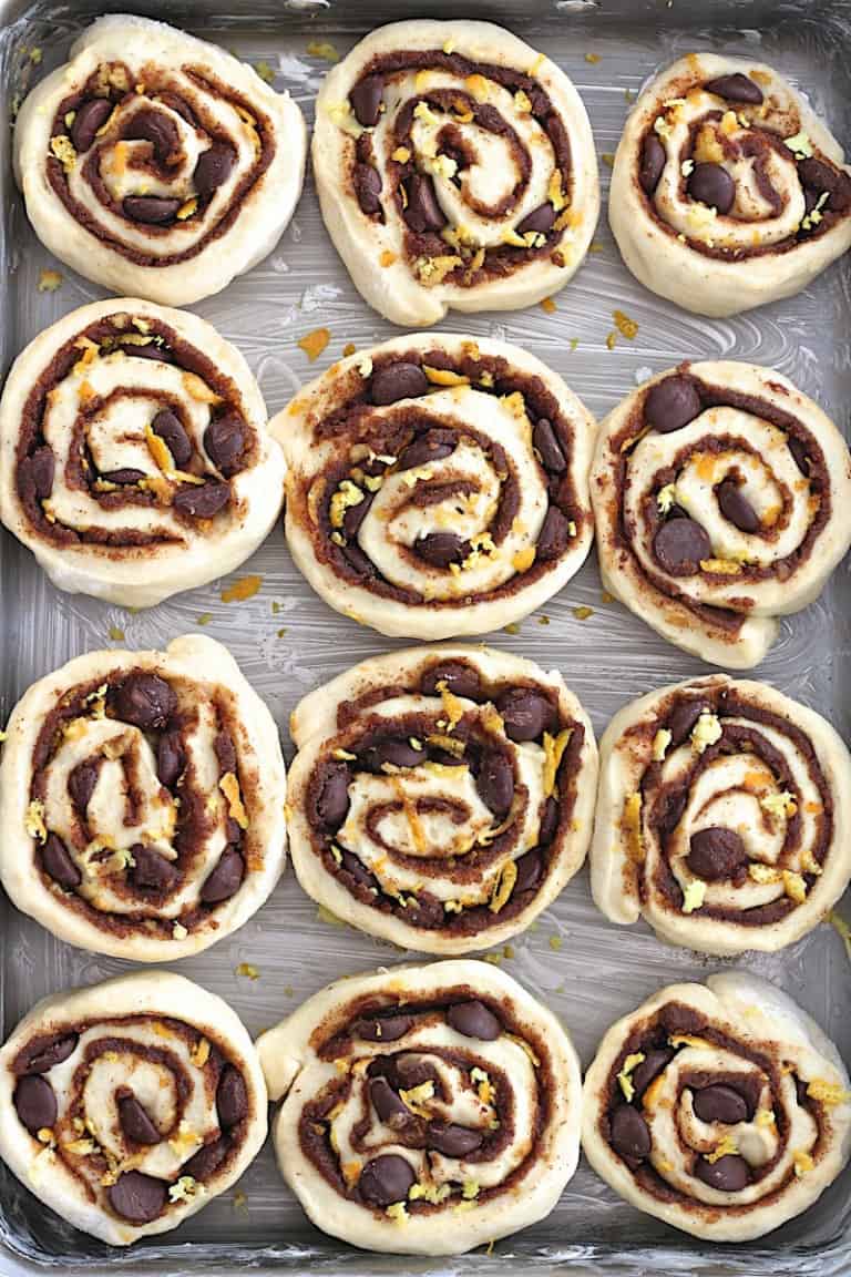 Chocolate Orange Cinnamon Rolls The BakerMama