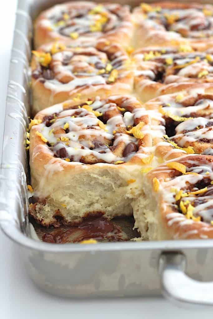 Chocolate Orange Cinnamon Rolls The BakerMama