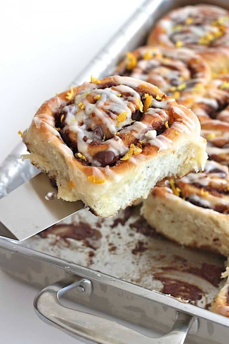 Chocolate Orange Cinnamon Rolls The BakerMama