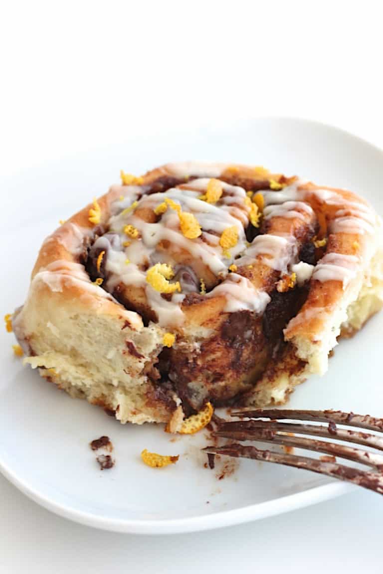 Chocolate Orange Cinnamon Rolls The BakerMama