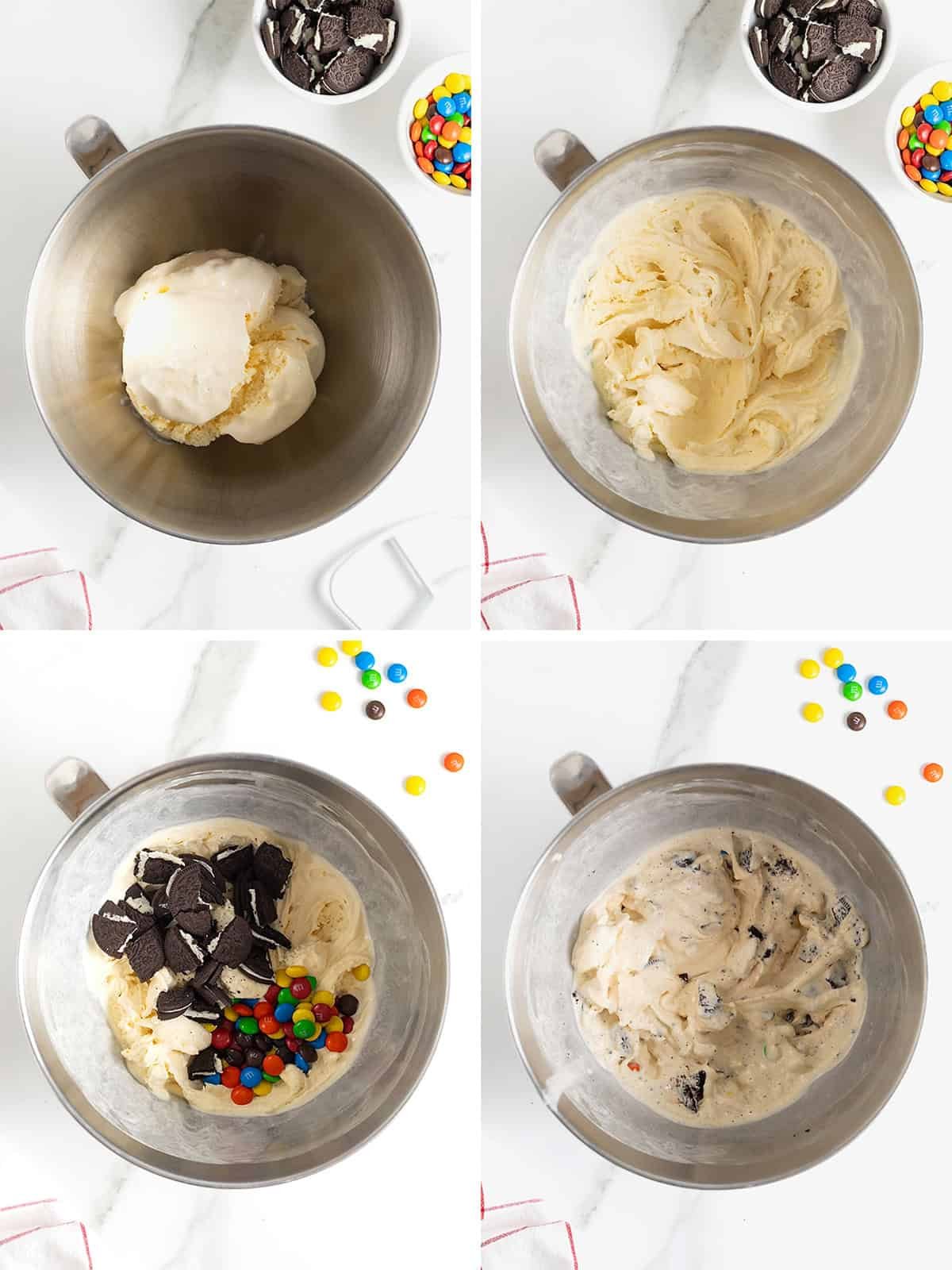 Steps to make an easy homemade blizzard.