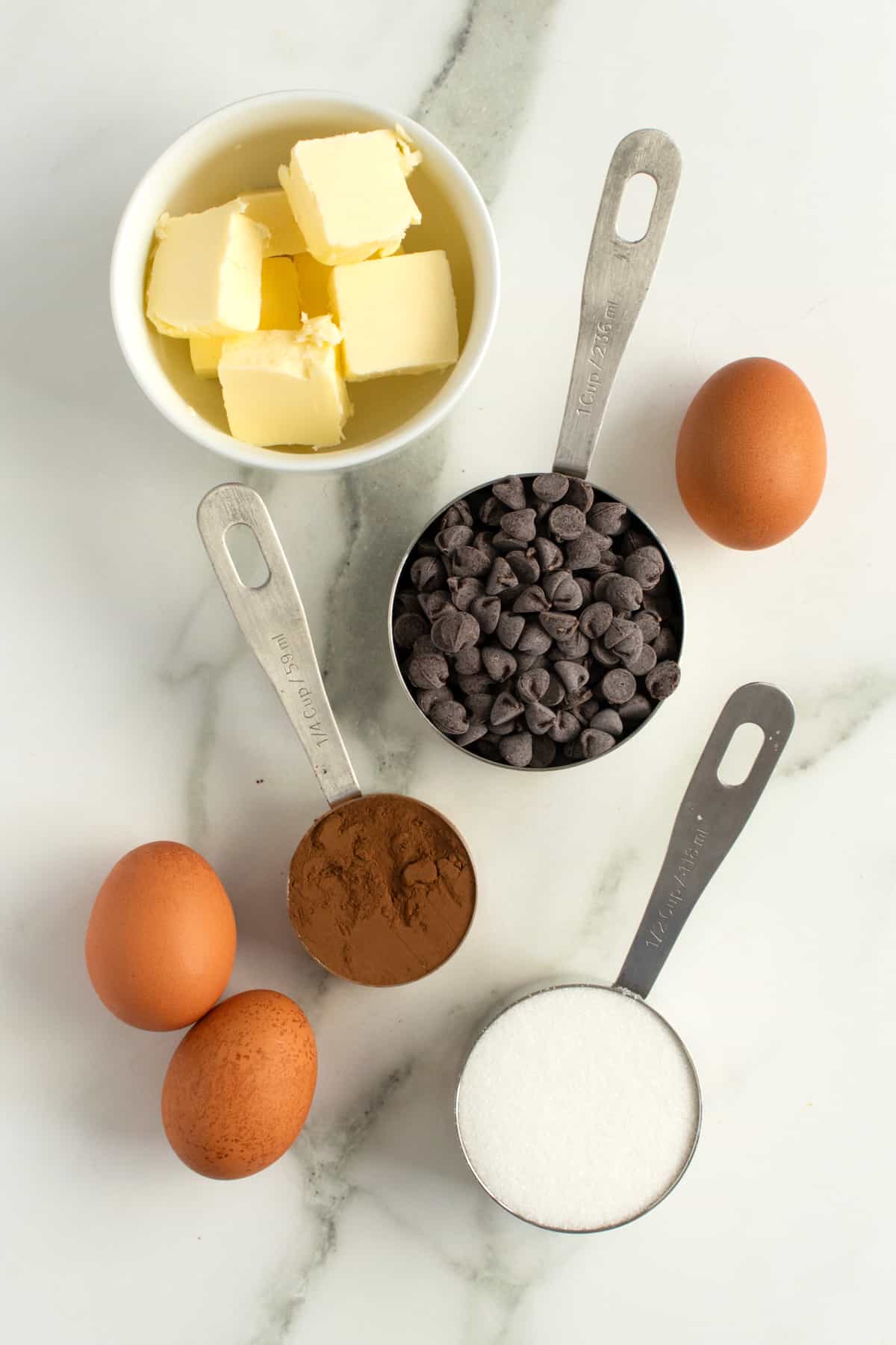5 Ingredient Flourless Brownies by The BakerMama