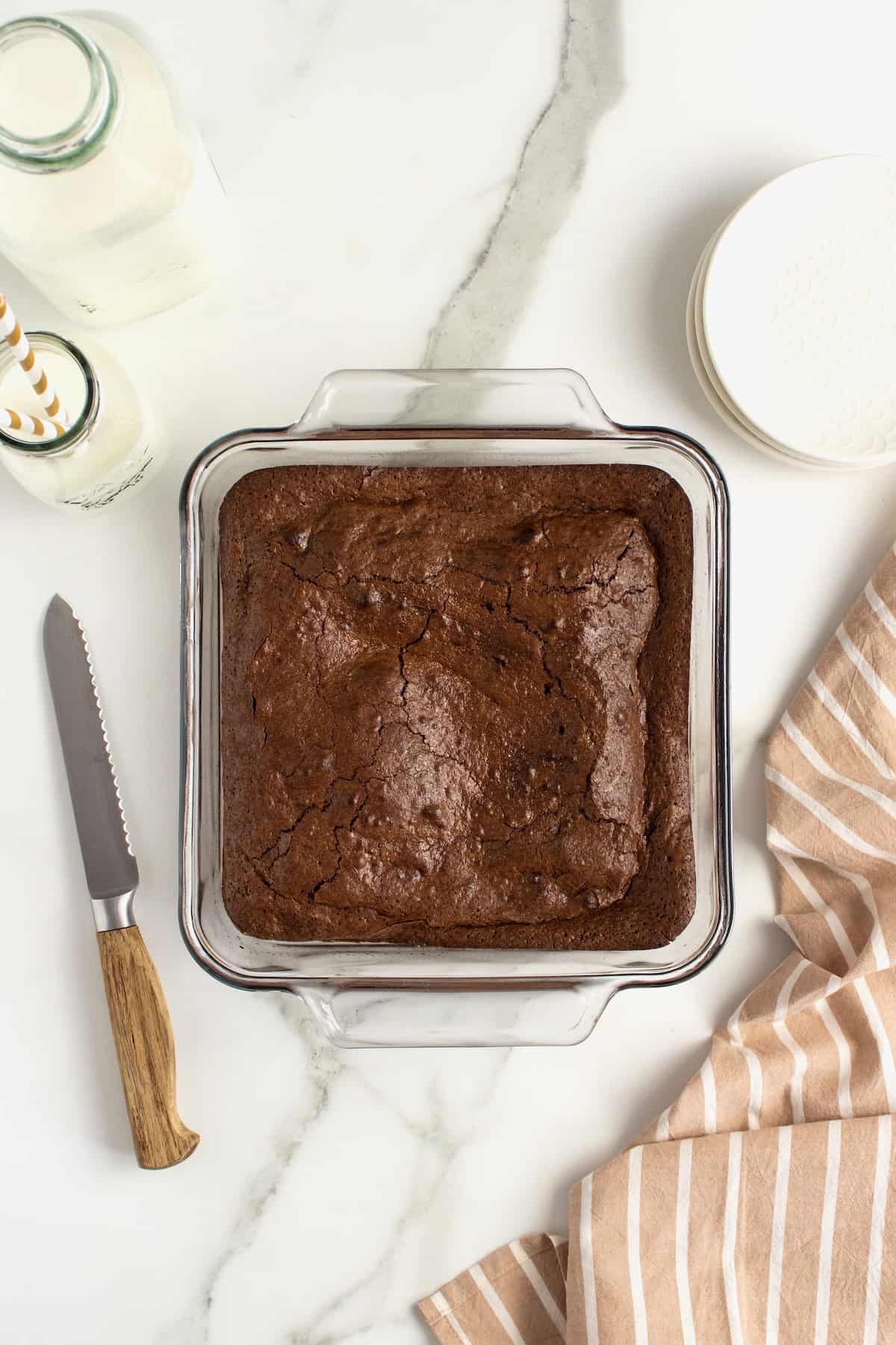 5 Ingredient Flourless Brownies by The BakerMama