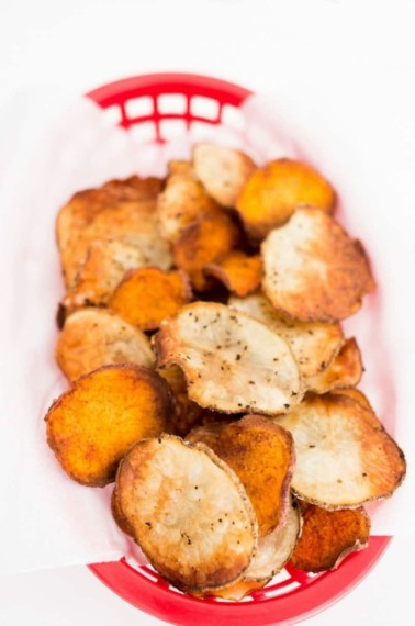Baked Sweet and Salty Potato Chips