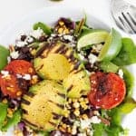 Grilled Avocado and Tomato Salad