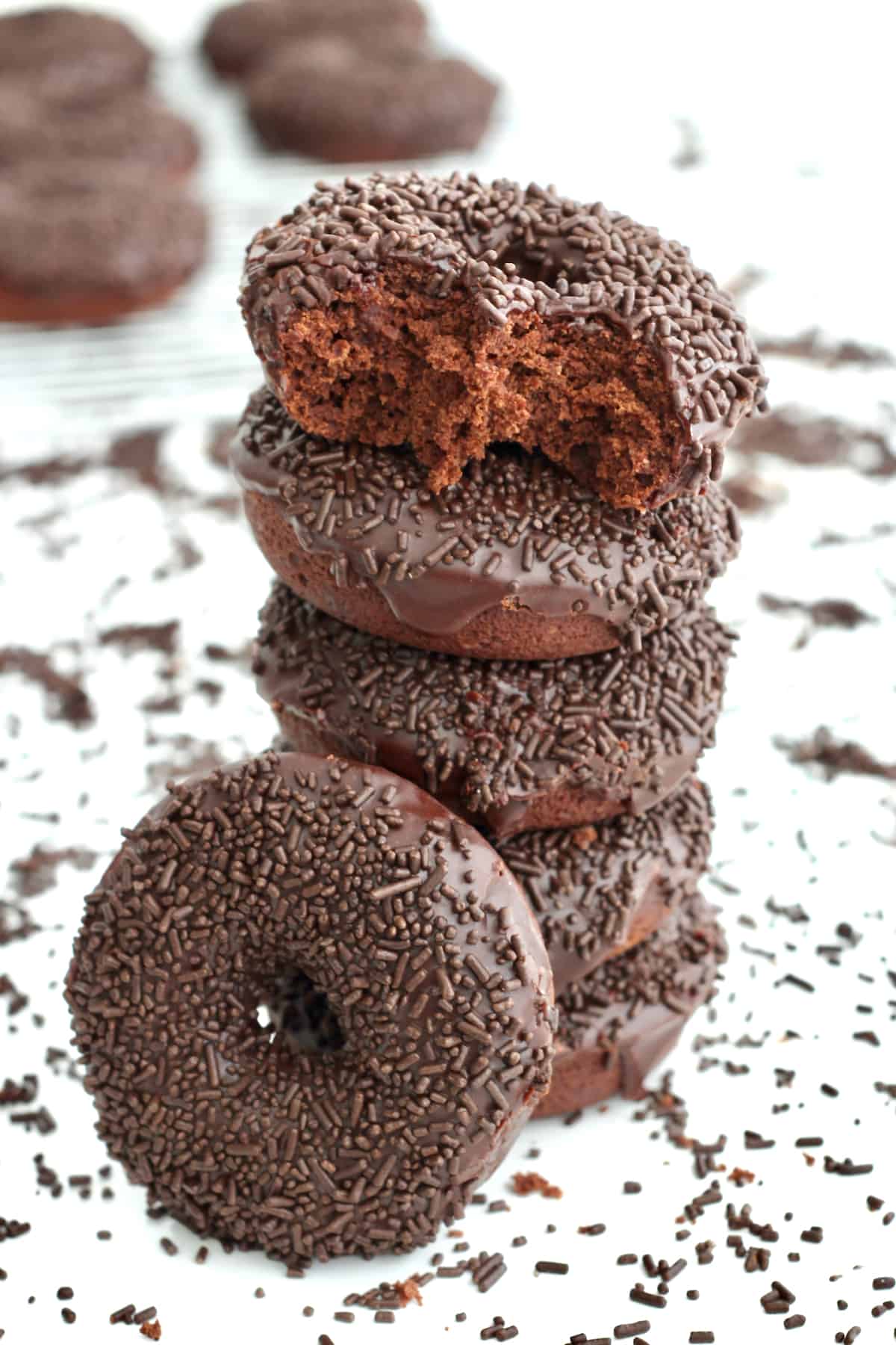 Triple Chocolate Donuts by The BakerMama