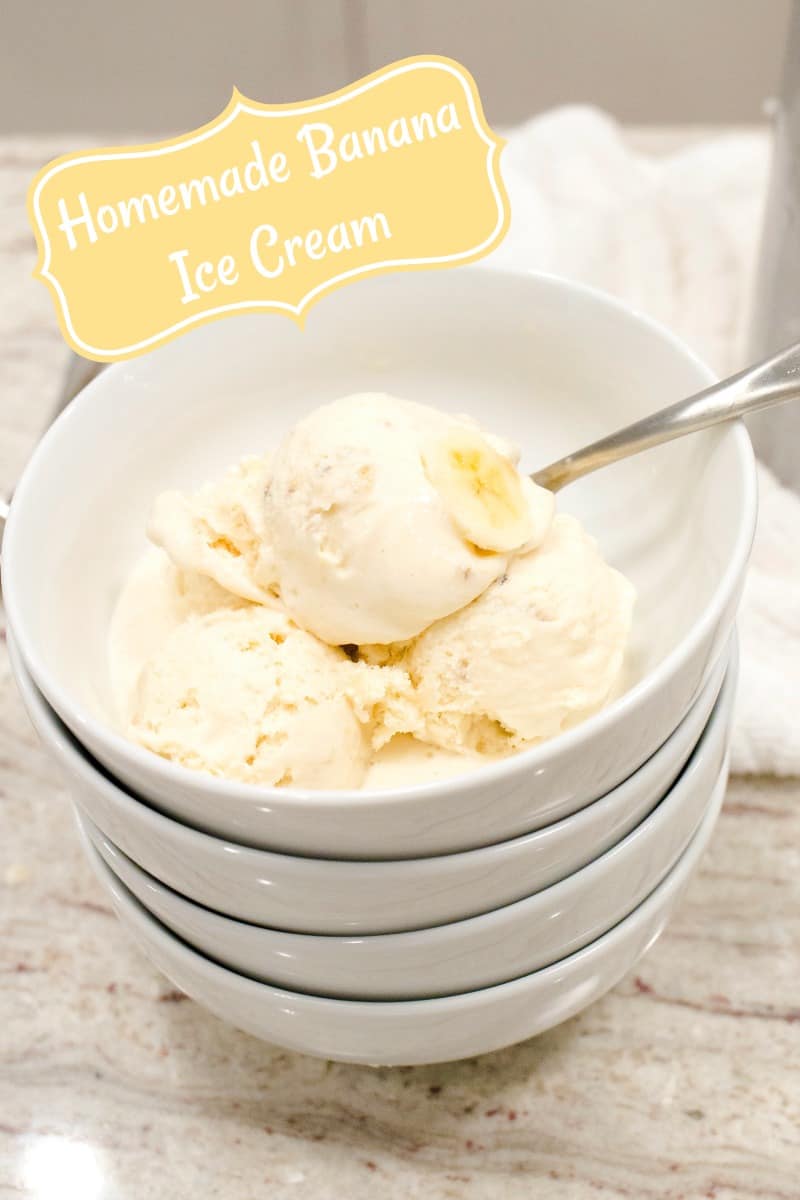 Homemade Banana Ice Cream The BakerMama