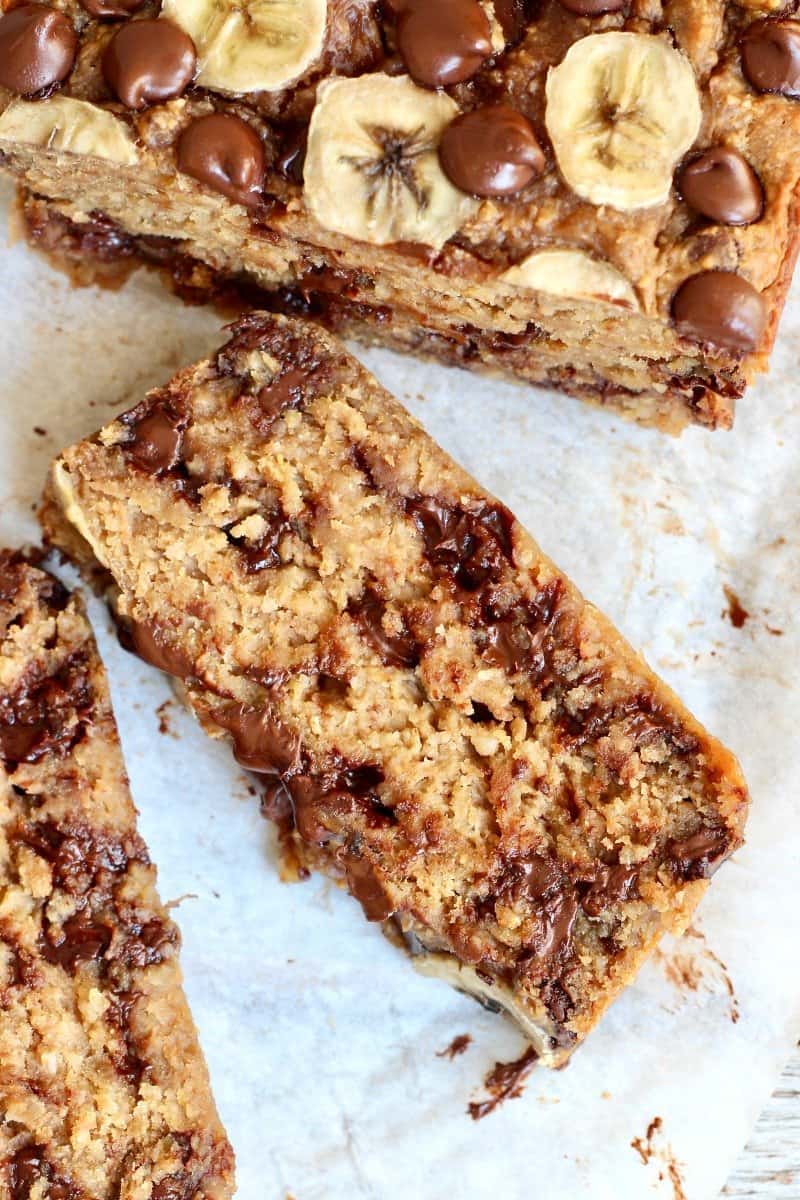 4-Ingredient Flourless Chocolate Chip Banana Bread