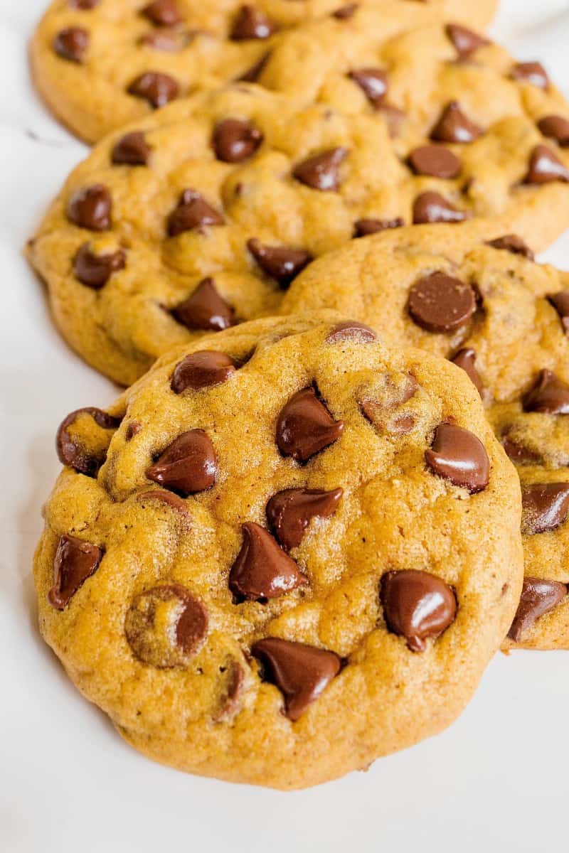 Pumpkin Chocolate Chip Cookies | The BakerMama