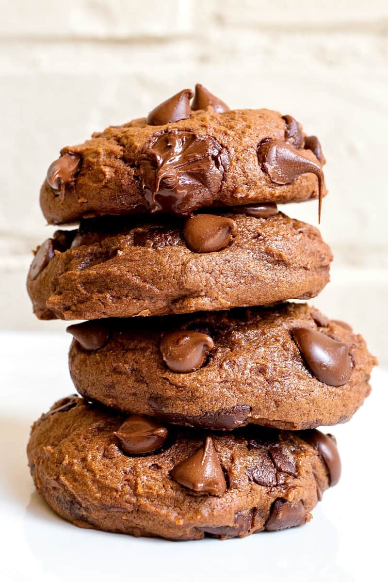 Triple Chocolate Pumpkin Cookies