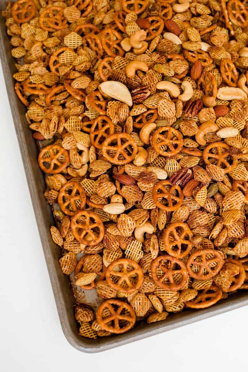 Sweet and Salty Snack Mix - The Happier Homemaker