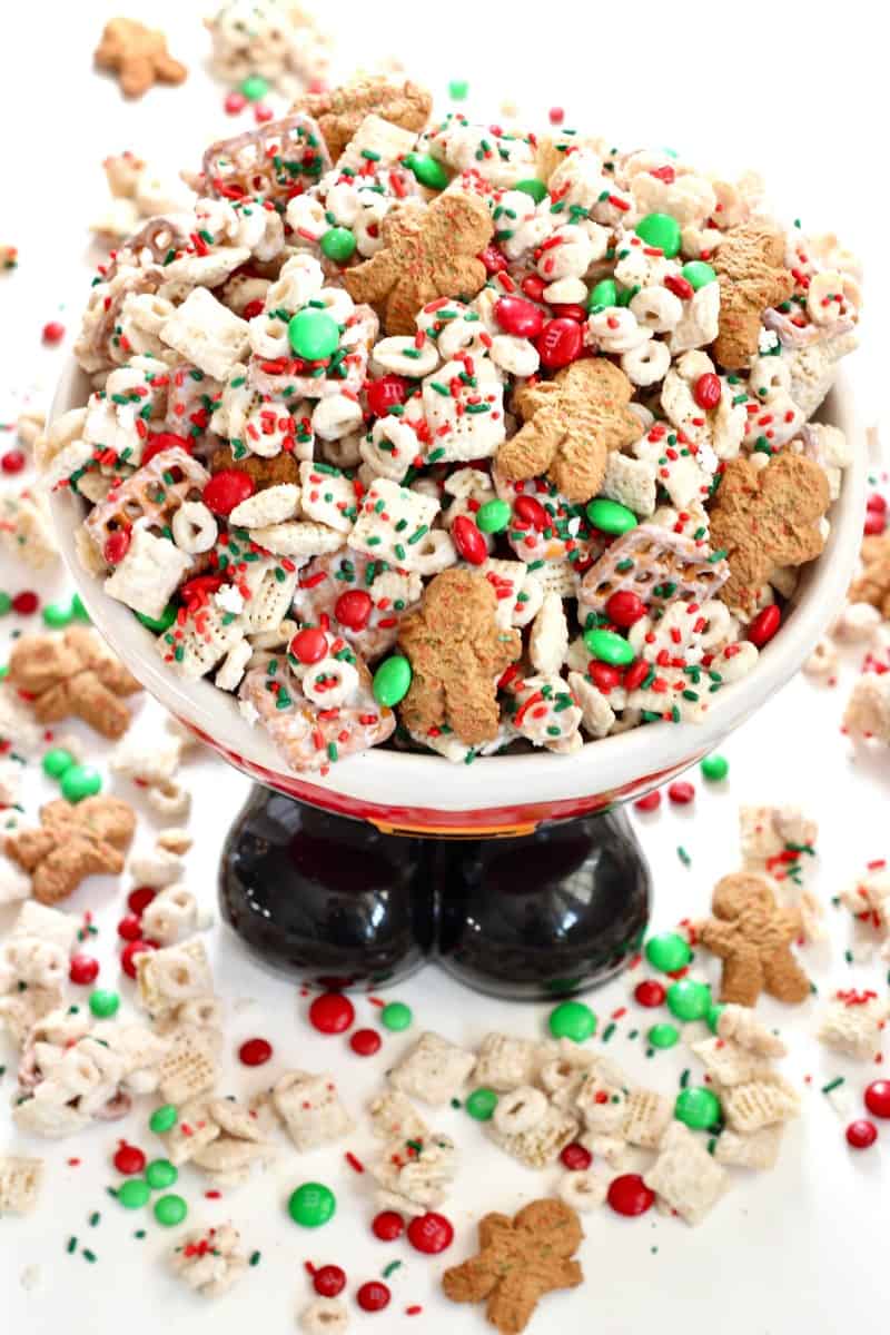 Christmas Crunch Mix - The BakerMama