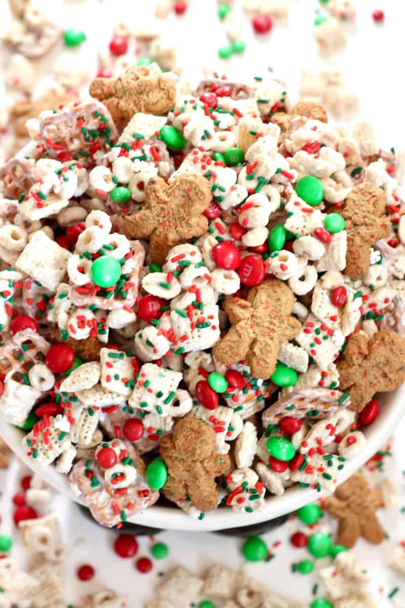 Christmas Crunch Mix - The BakerMama