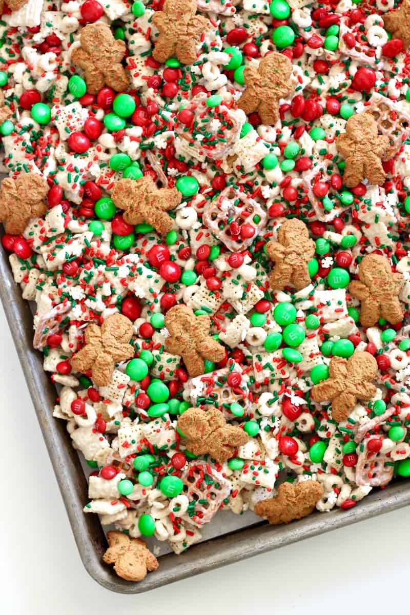 Christmas Crunch Mix - The BakerMama