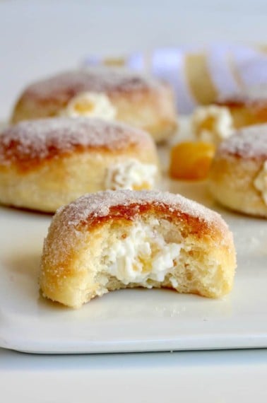 Royal Anne Cherries and Cream Filled Baked Donuts