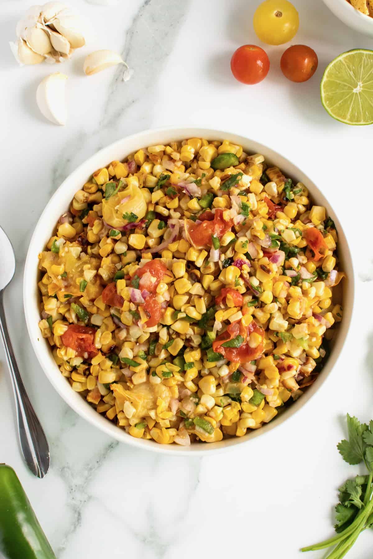 Grilled Corn Salsa by The BakerMama