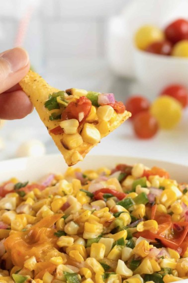 Grilled Corn Salsa by The BakerMama