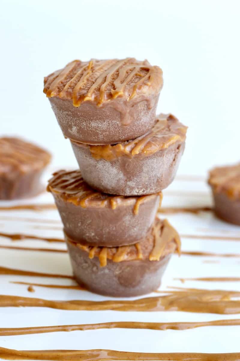 Peanut Butter Cup Ice Cream Bites