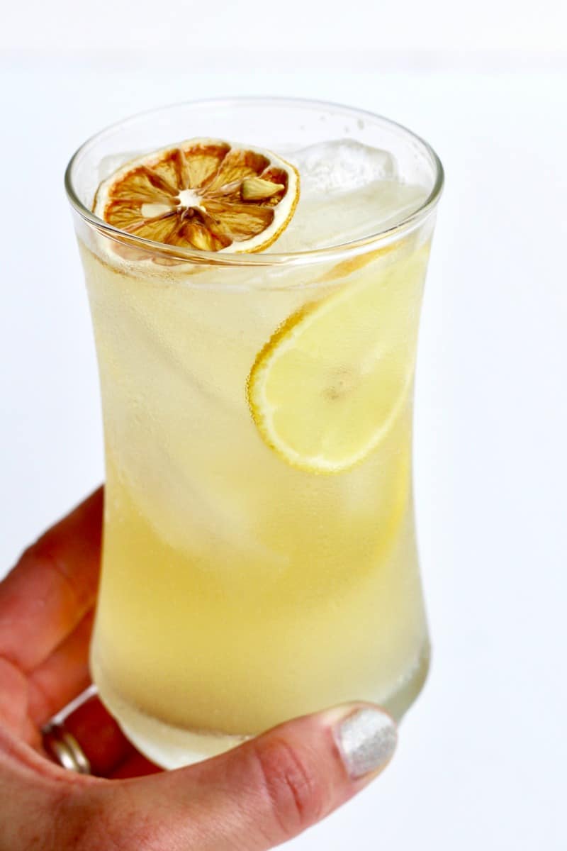 Zesty Lemonade - classic vodka lemonade is kicked up with the addition of rich limoncello and spicy chile liqueur.