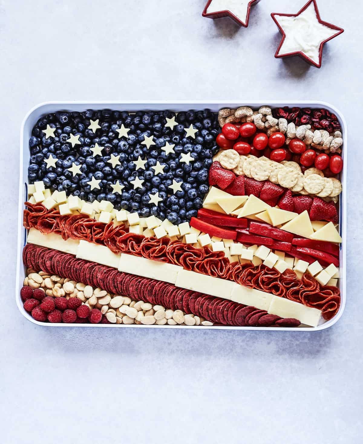 American Flag Snack Tray by The BakerMama