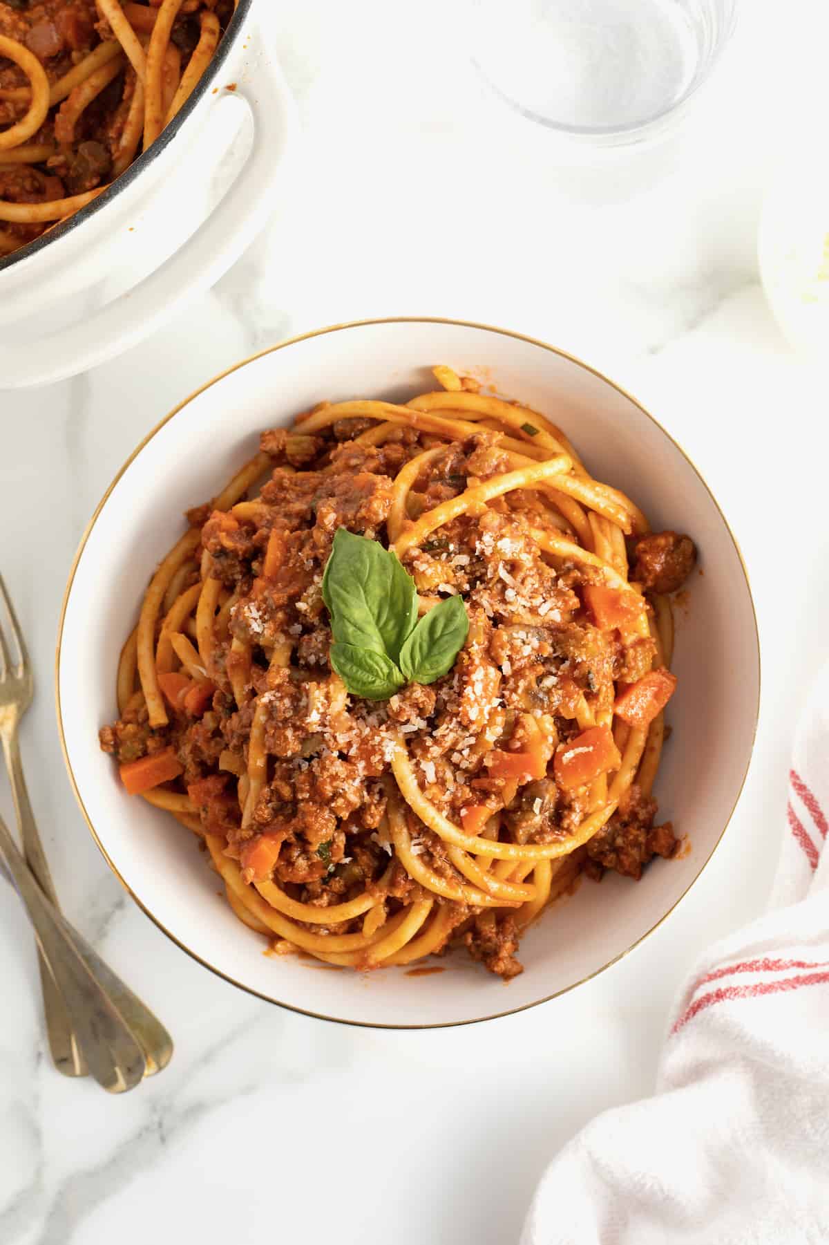 The Best Bucatini Bolognese by The BakerMama