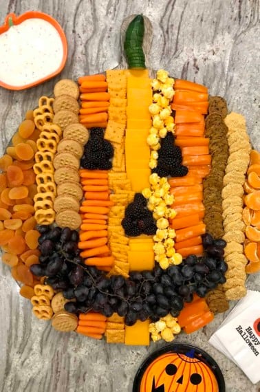 Pumpkin Snack Board by The BakerMama