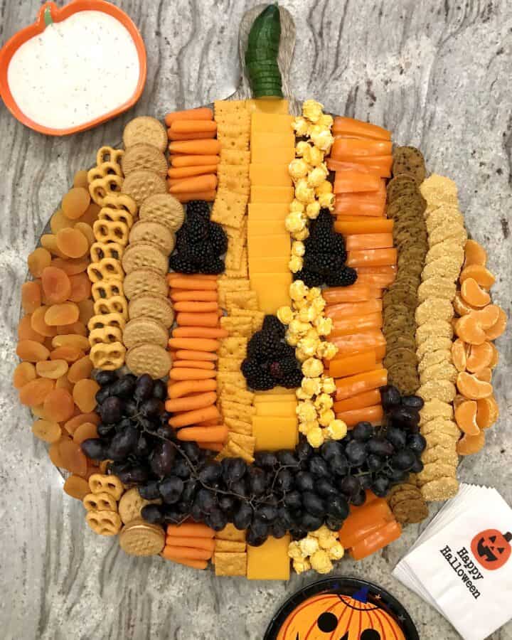 Pumpkin Snack Board by The BakerMama