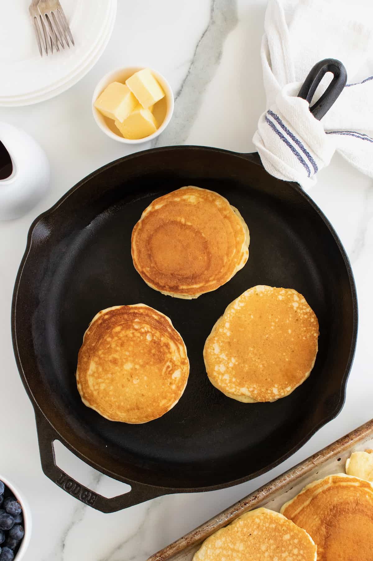 Classic Buttermilk Pancakes by The BakerMama