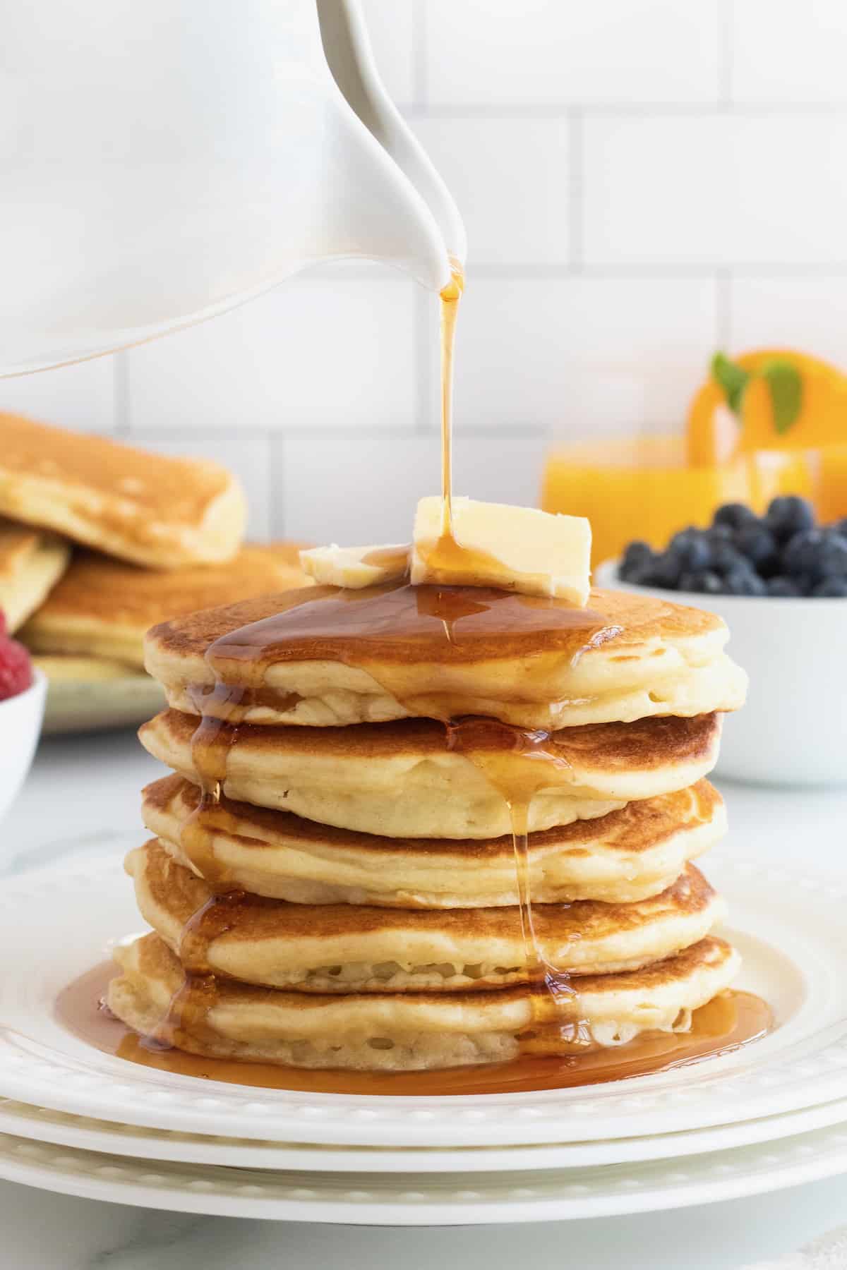Classic Buttermilk Pancakes by The BakerMama
