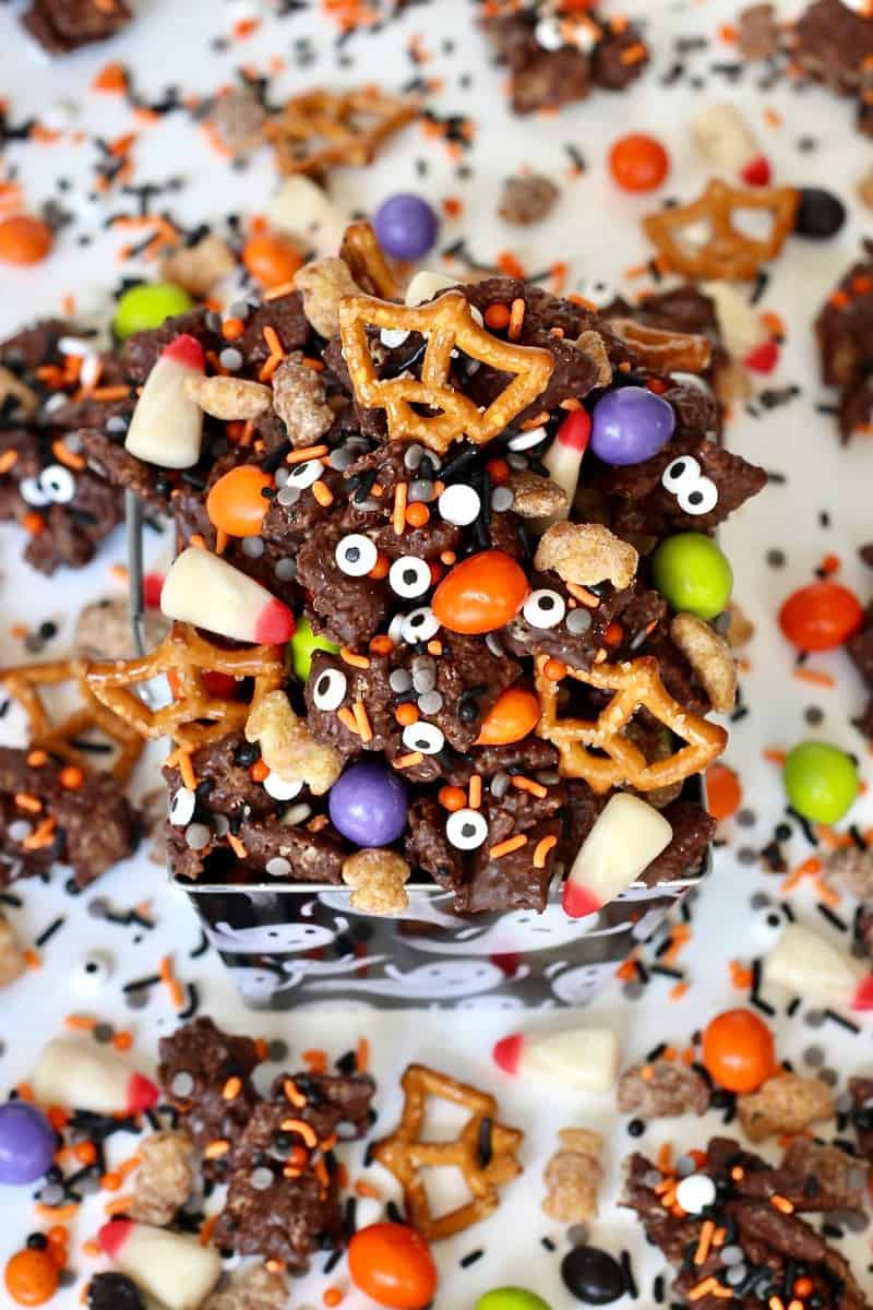 Spooky Snack Mix for Halloween - The BakerMama