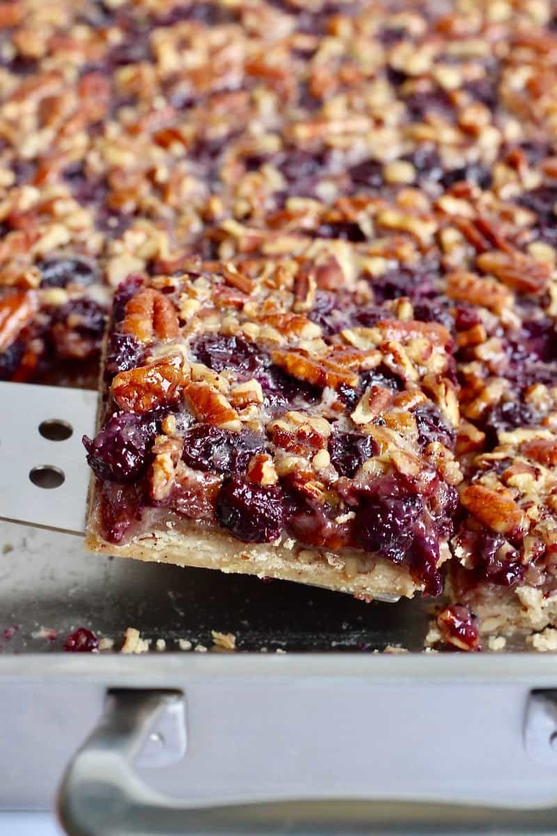 Blueberry Pecan Pie Bars