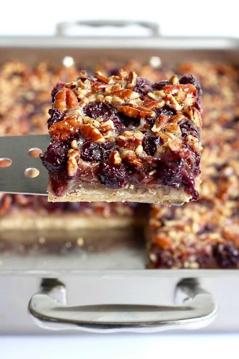 Blueberry Pecan Pie Bars