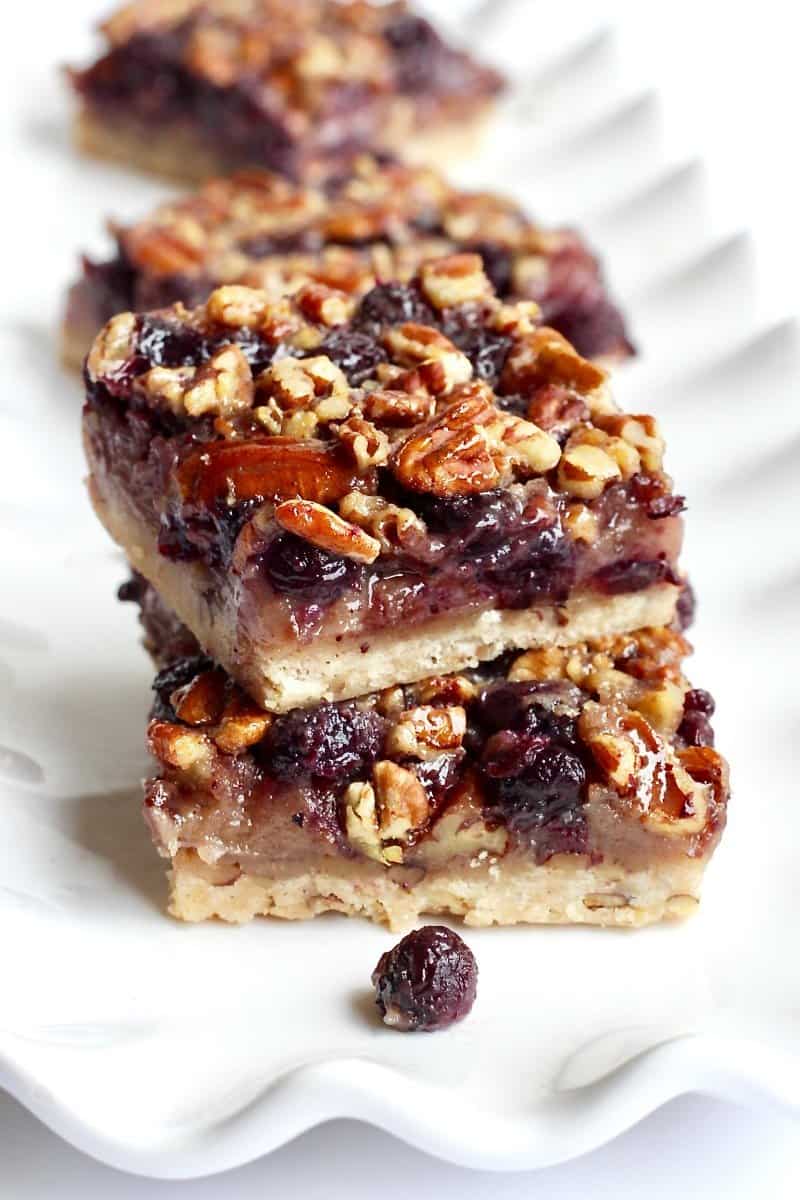 Blueberry Pecan Pie Bars