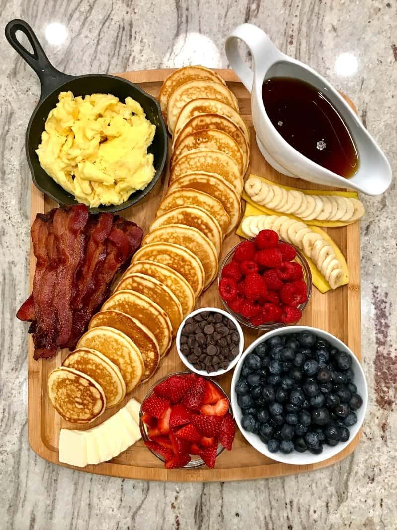 Pancake Board - a creative way to serve breakfast, brunch or brinner!