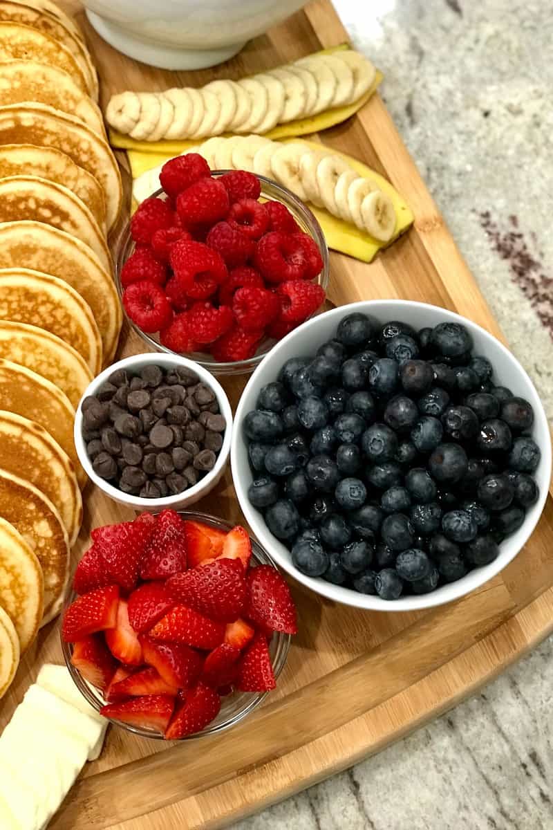 Pancake Board - a creative way to serve breakfast, brunch or brinner!