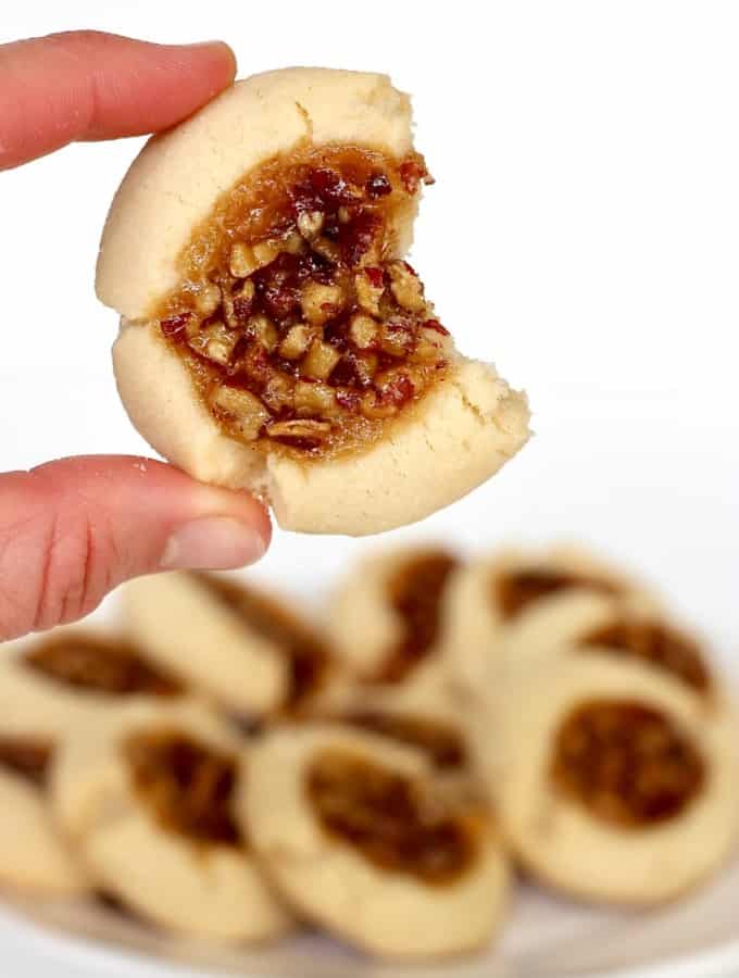 Pecan Pie Thumbprint Cookies