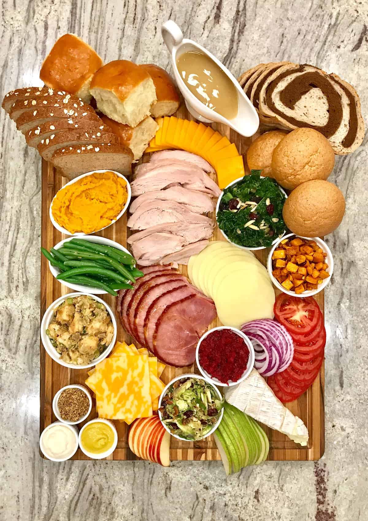 Thanksgiving Leftovers Sandwich Board by The BakerMama