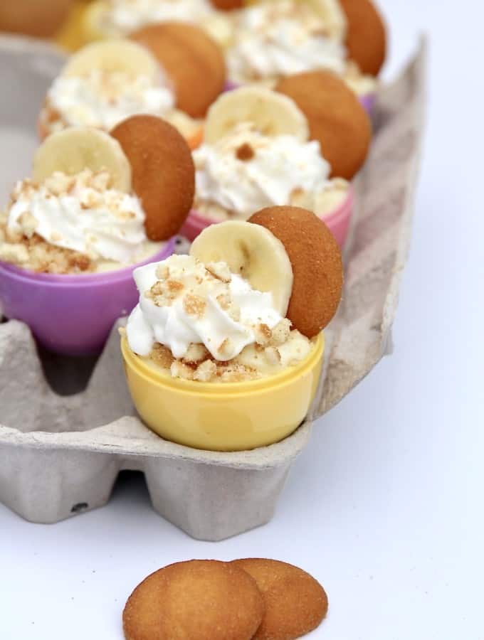 Easter Egg Banana Pudding Cups