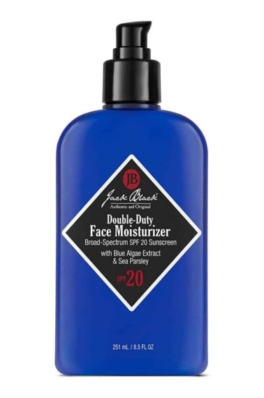 JACK BLACK – Double-Duty Face Moisturizer – SPF 20, Broad-Spectrum Sunscreen, Lasting Hydration, Contains Potent Antioxidants and Vitamins, Organic Ingredients, Cruelty-free and Vegan