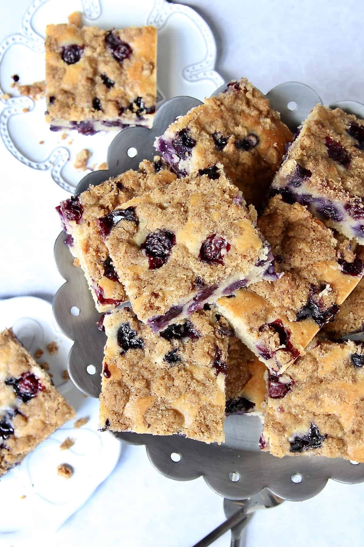 Greek Yogurt Blueberry Coffee Cake - The BakerMama